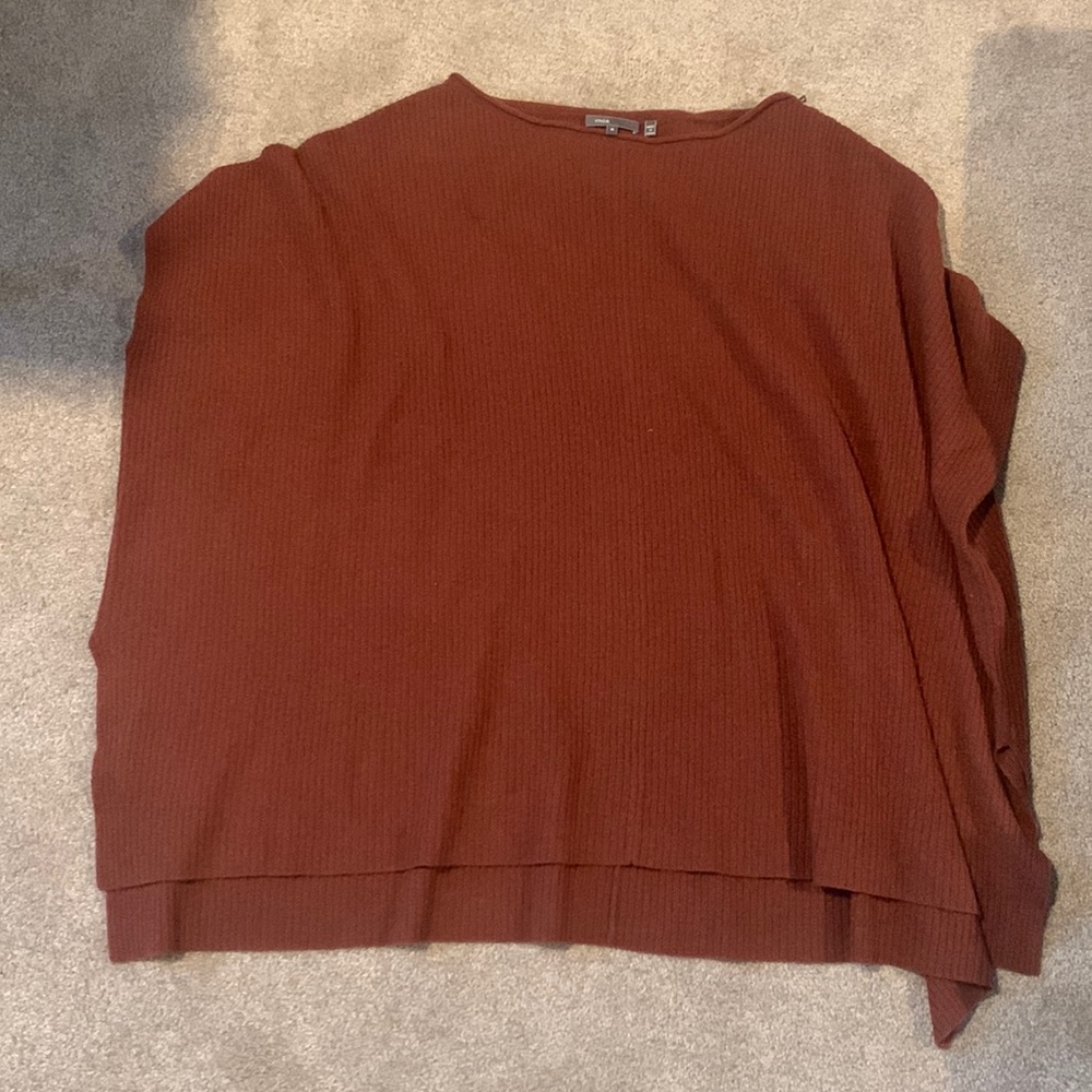 Vince Rust Color Poncho, size M